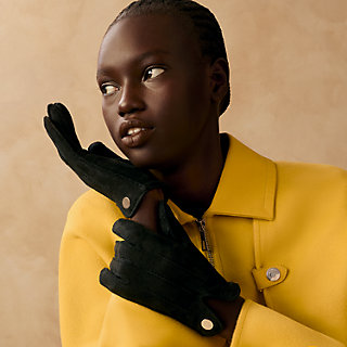 HERMES FIDJI ブラウン 手袋 手袋 《ネルヴュール・ドロワット